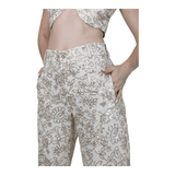 Hamptons Pants Gold Flowers | Social Girls Miami